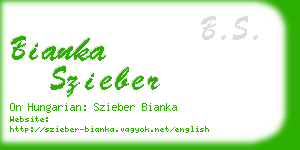 bianka szieber business card